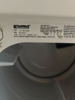 free kenmore dryer