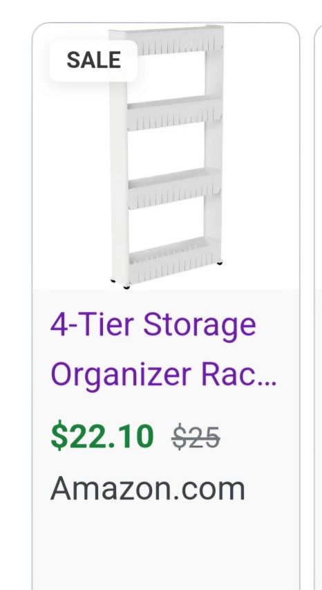 4 Tier Storage Organizer Rack