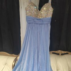 Beautiful Prom Party Dress Vestido De Fiesta O Graduacion Baby Blue Azul Cielo
