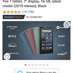 Amazon fire 7 tablet 
