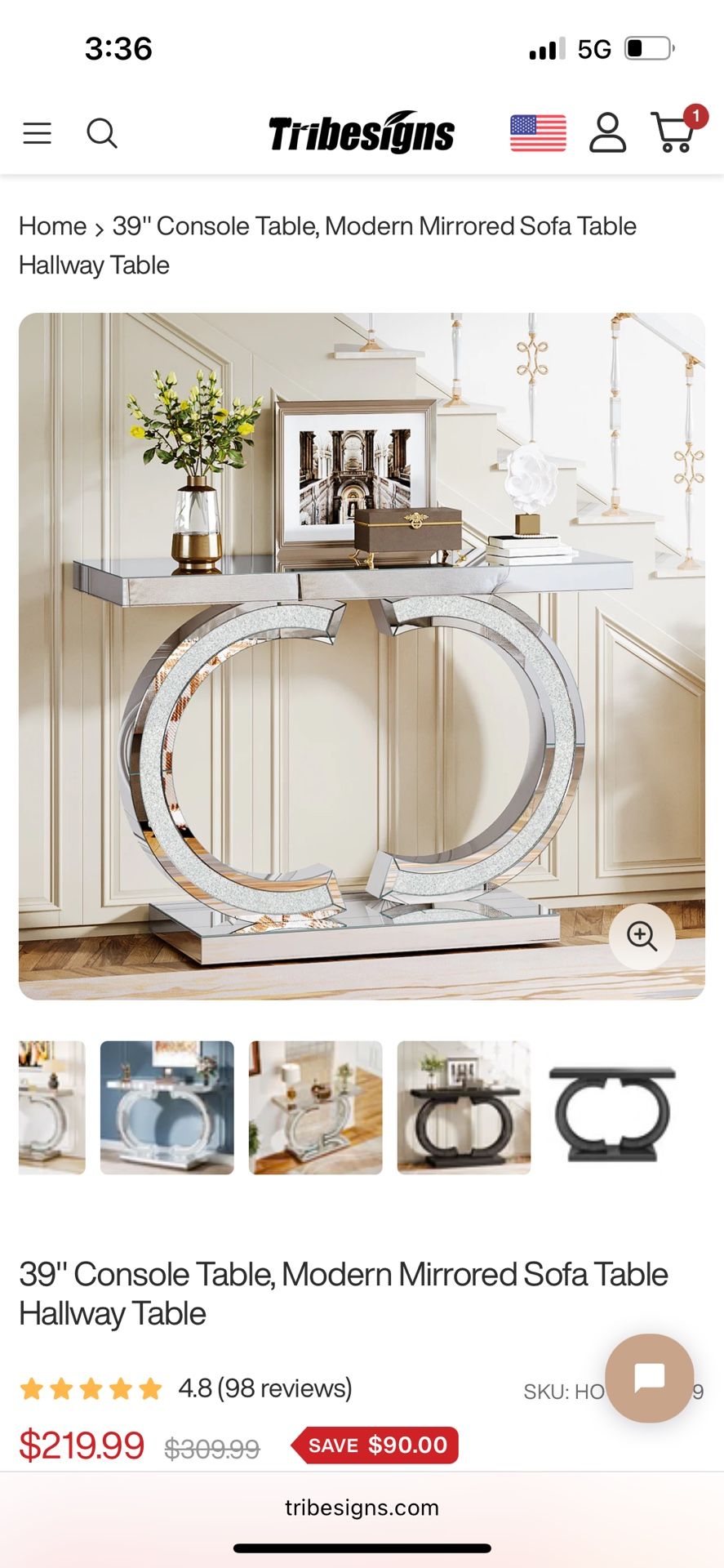 Mirrored Console