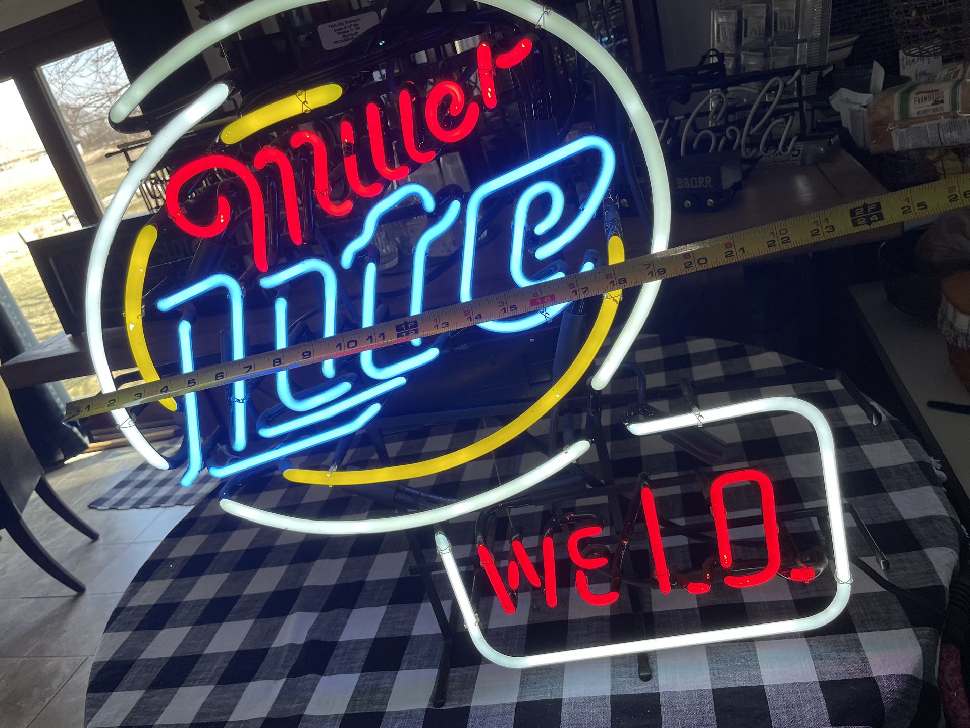 Miller Light Neon Sign for Sale in Louisville, OH - OfferUp