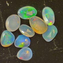 3pcs. Rare Natural Polished Ethiopian Fire Opal Crystals / GEMSTONES