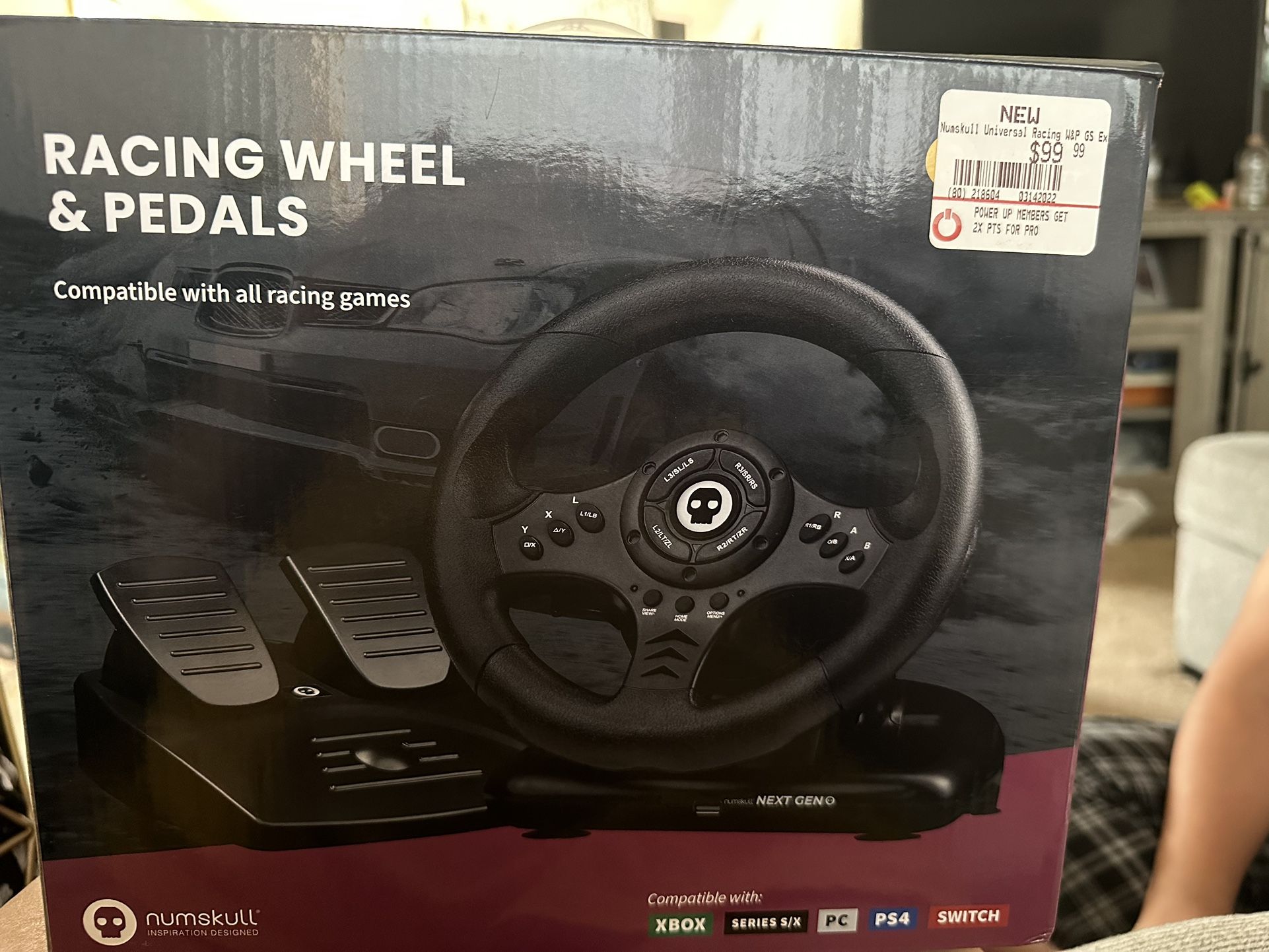 Racing Wheel & Pedals For Ps4