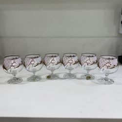 Luxury brandy / cognac glasses made in the Czech Republic by Niké Bohemia Glass. 