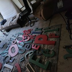 Letters Made Of Heavy Duty Styrofoam $1 For The Small Ones $2 For The Big Ones For The Mirror Letters Is $15 These Are All The Letters I Have 