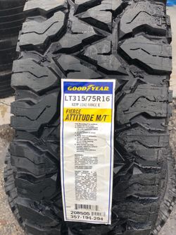 315-75-16 lt mud Goodyear
