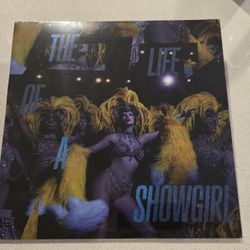(BRAND NEW SEALED) Taylor Swift- The Life Of A Showgirl~ Baby, That's Show Business Edition Lakeside Beach Blue Sparkle Vinyl 
