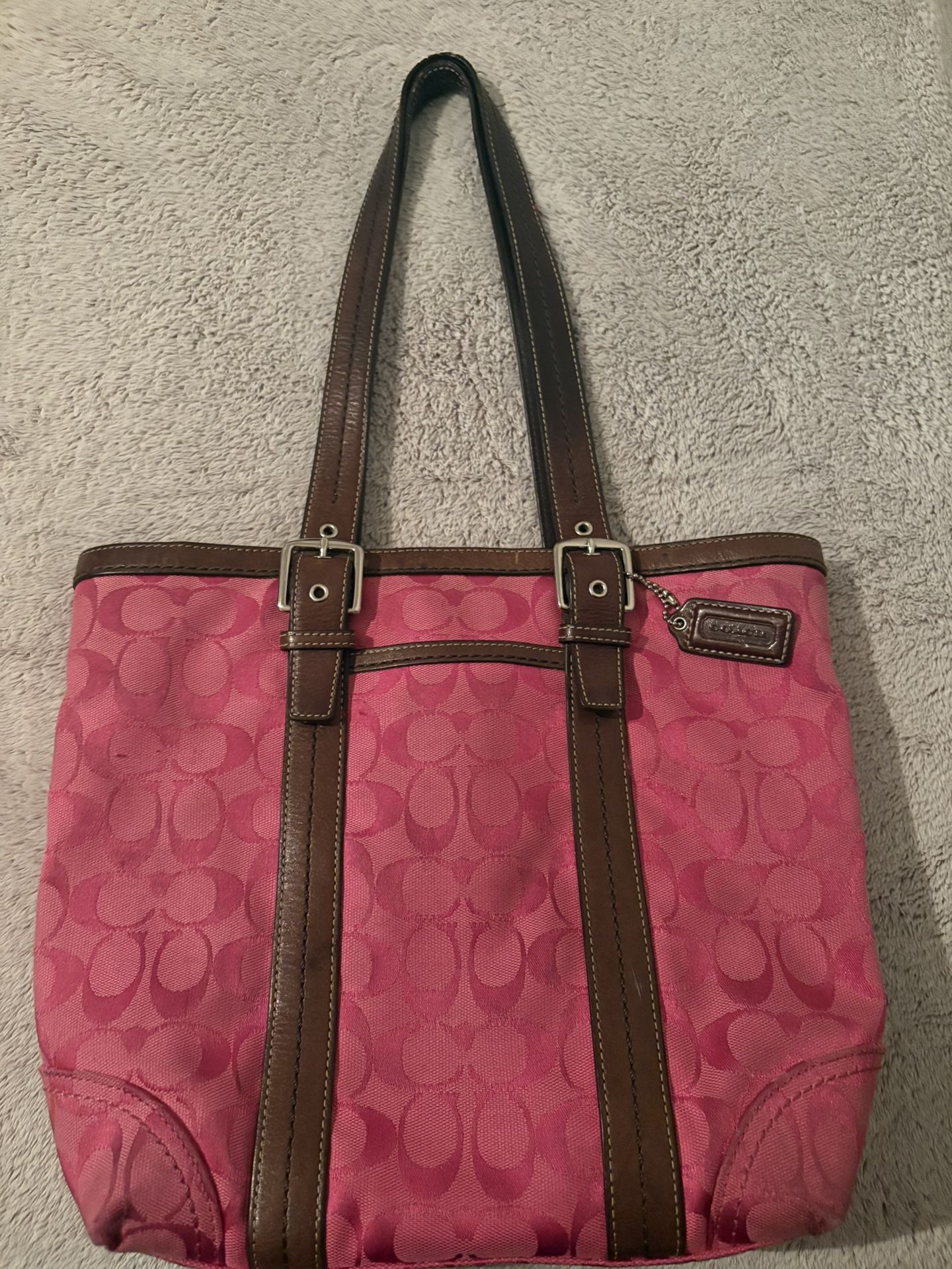 Coach Pink tote bag
