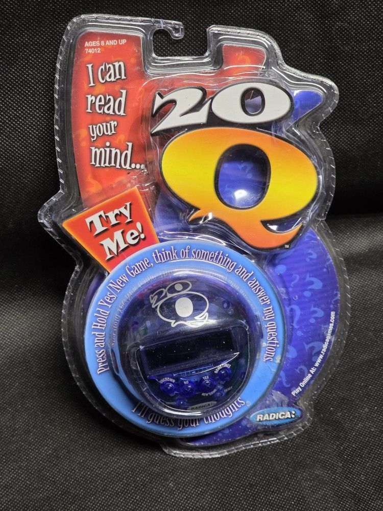Radica 20Q Electronic Handheld Game Purple NEW Sealed NIP 20 Questions Toy
