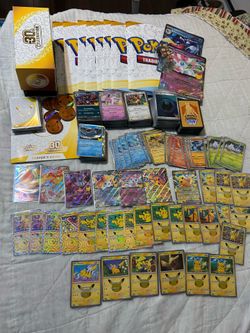Pokemon 30th anniversary 600+ bulk card lot commons rares illustrations pikachus