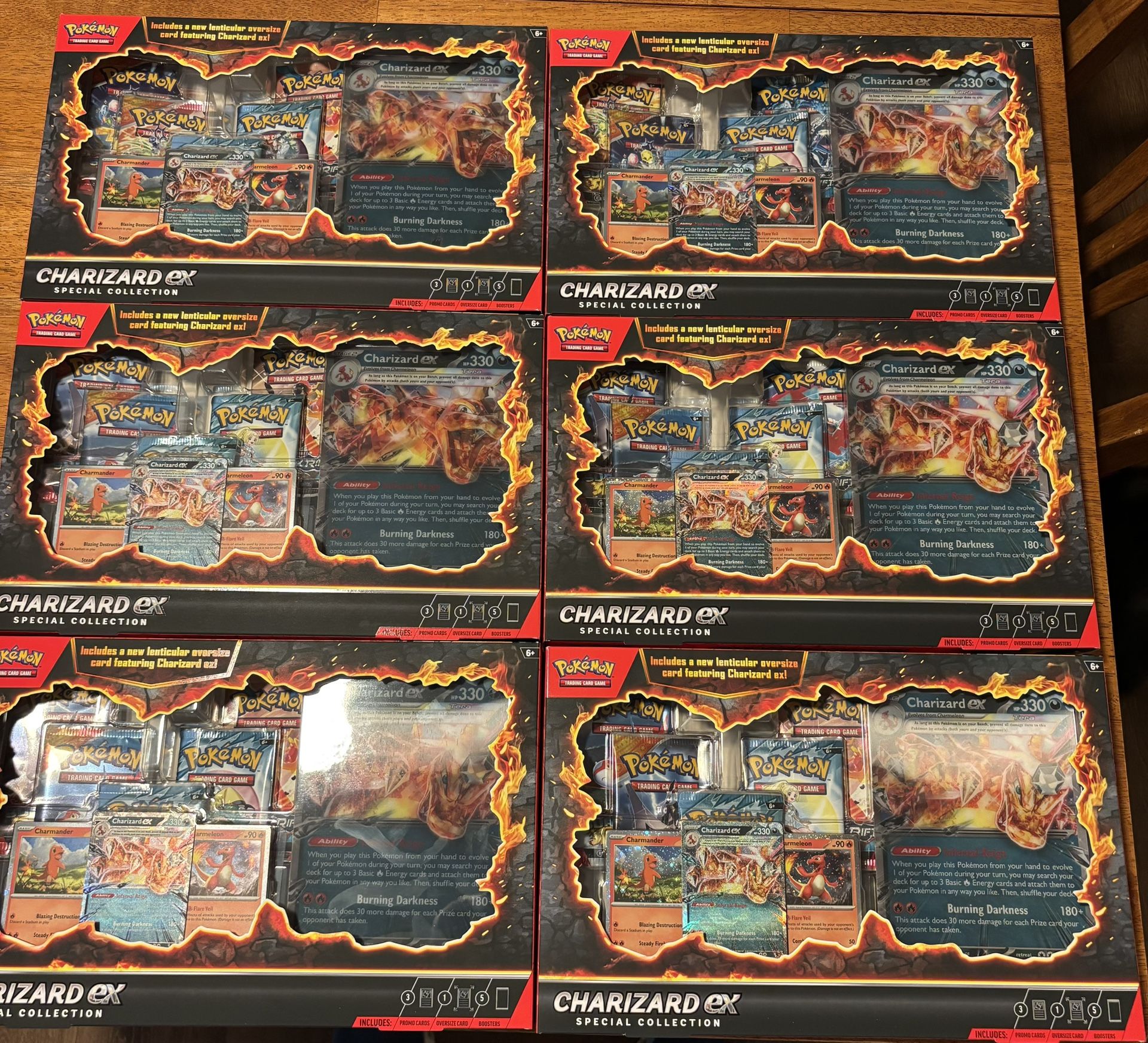 Pokemon Charizard Ex Special Collection Box (6 Available)