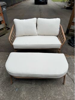 Outdoor Love Seat and Ottoman from Better Homes and Gardens