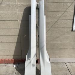 2009~2020 Nissan 370z OEM Left & Right Side Skirt LH RH Pair Set 2 White Factory