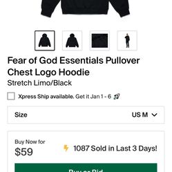 Essentials Fear Of God Hoodie 