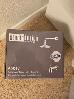 NEW Studio Design Collection Abbey Tub/Shower Faucet Set – Chrome
