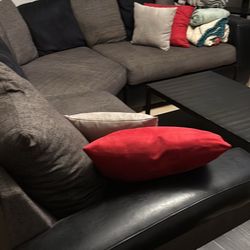 Couch/Sectional With Coffee table and End Table