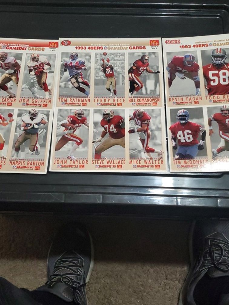 49ers Game Day Cards From 1993