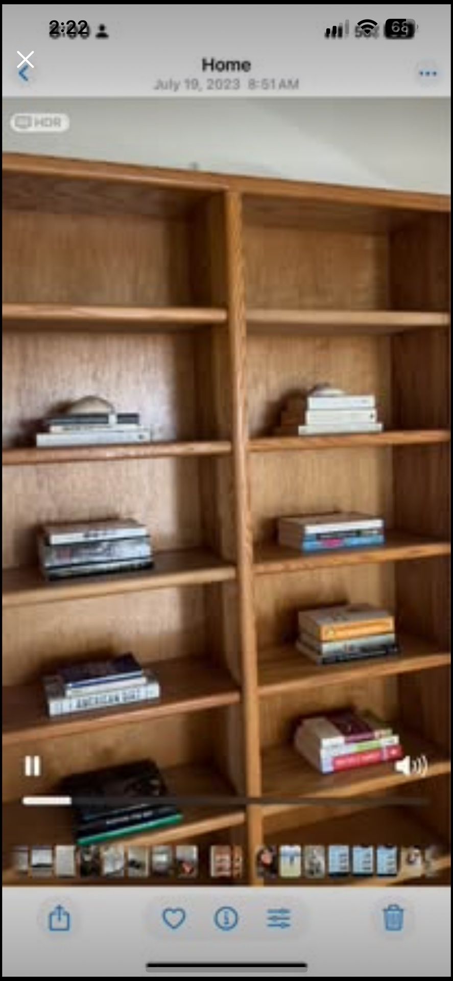 Beautiful 7’ x 4’ bookshelf