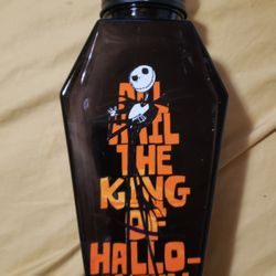 New disney jack skeleton from nightmare before christmas drinking glass jar