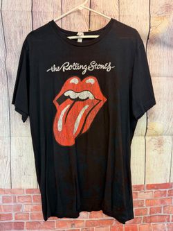 The Rolling Stones Black Tongue Logo Short-Sleeve T-Shirt