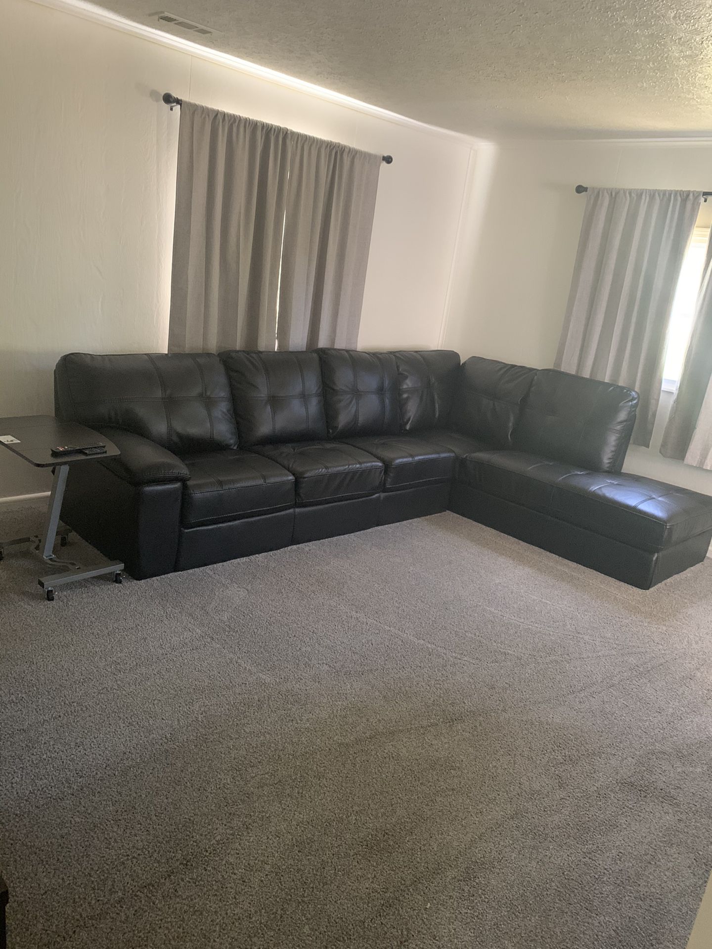 Reisterstown Plaza Black Sectional  