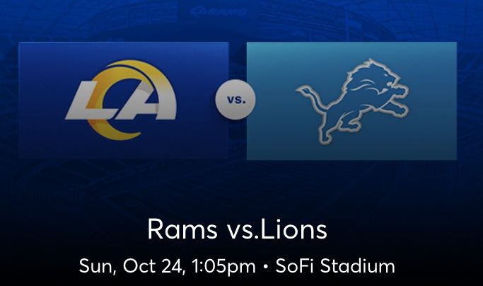 Rams Vs Lions