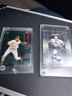 Derek Jeter Rookie & Wayne Gretzky Trading Cards