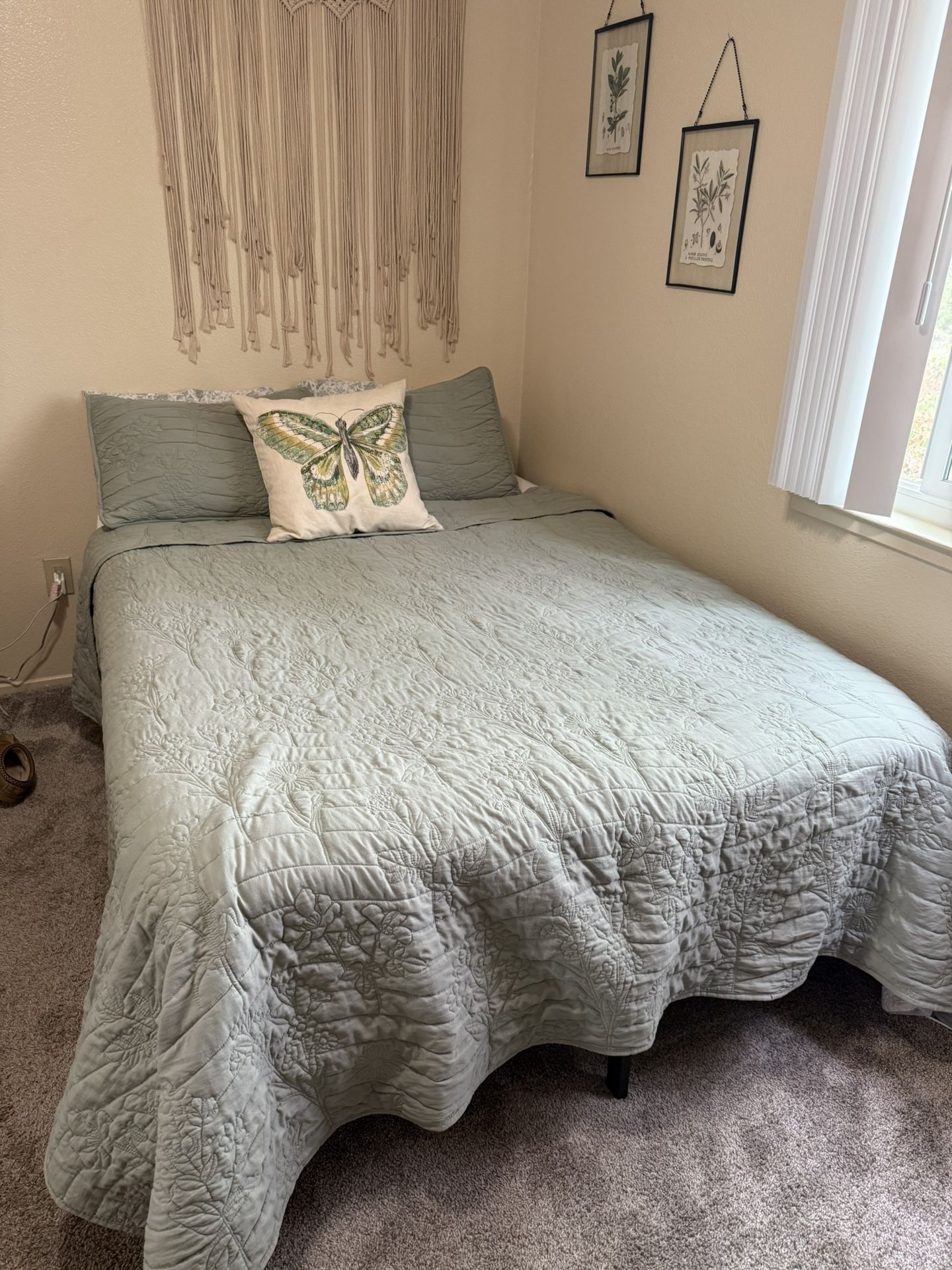 Full Size Bed Mattress + Bed Frame