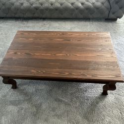 Retro Solid Wood Coffee Table 