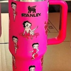 Brand New. Stanley Betty Boop.  Pink  Stanley  in box Hot Pink Tumbler 40oz