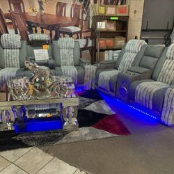 Modern Plush Living Room Set Sofa & Loveseat with Cozy Style