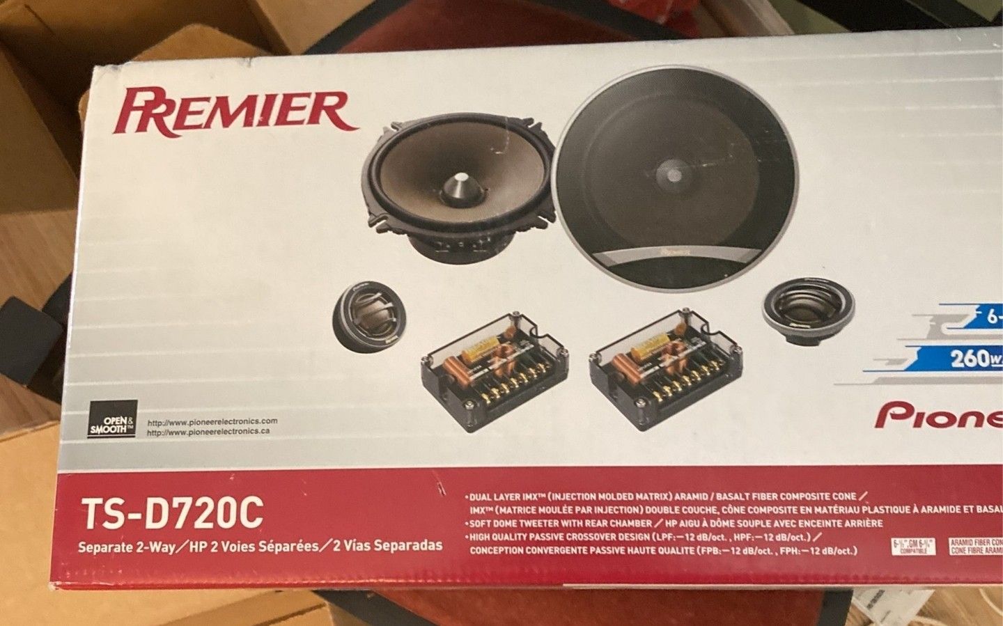 Pioneer Premier 6.5 Inch Component Speakers