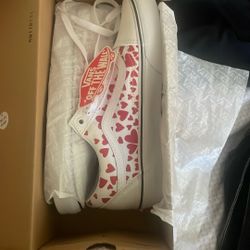 Valentines Vans Never Worn Size 7.0