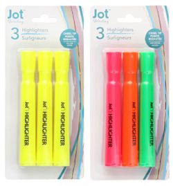 2 Pack of highlighter 3pc in each package