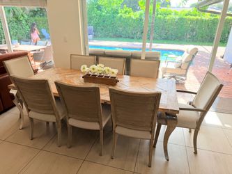 Dining table with 8 chairs