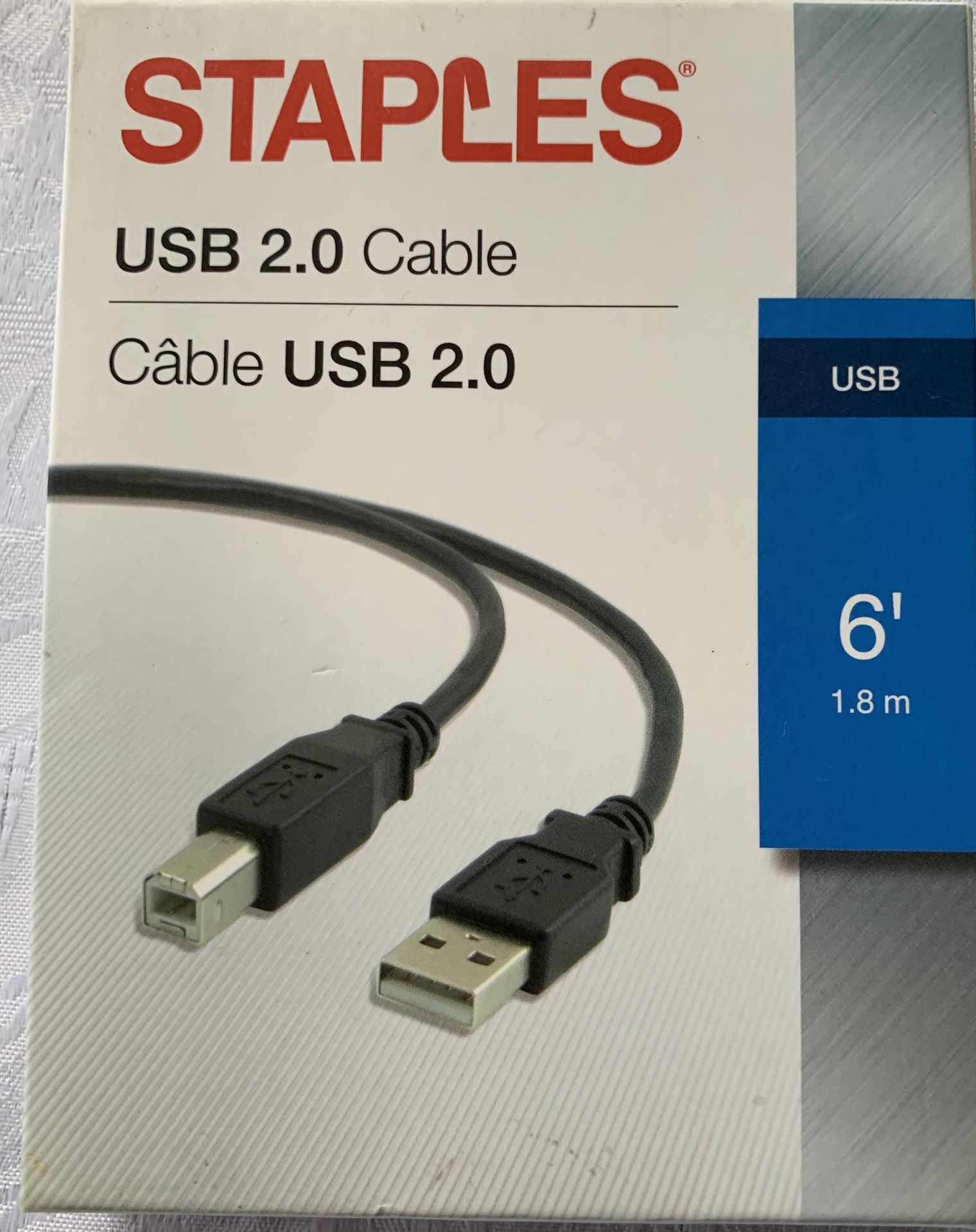 STAPLES USB 2.0 cable