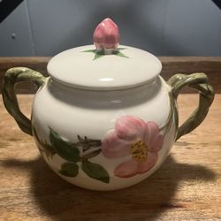 Franciscan Rose Lidded Sugar Dish 