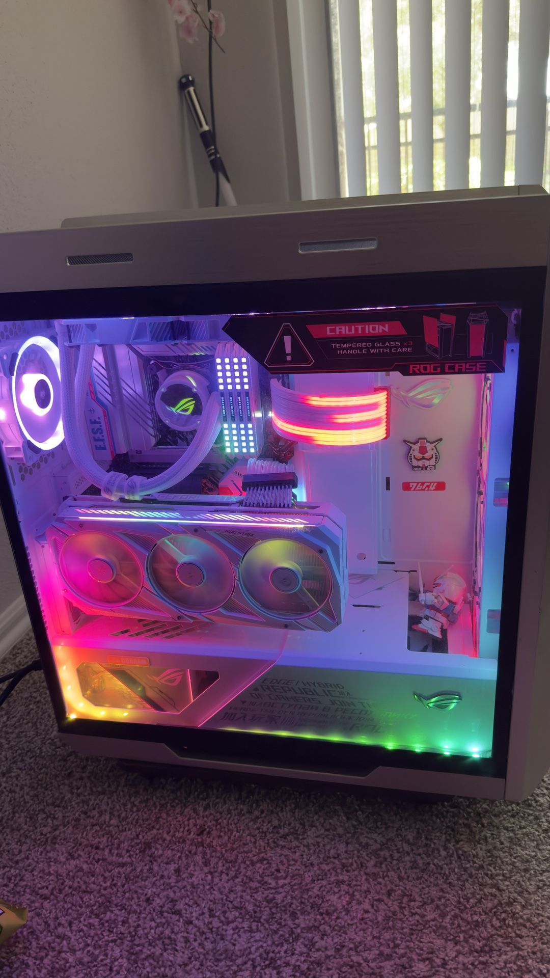 Custom White Gaming PC – RTX 3090 i9 ROG Build 4K Ready