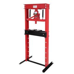 Garvee 20 Ton Hydraulic Press, Benchtop H-Frame Shop Floor Press with Adjustable Table Height & Press Plates, Heavy Duty Hydraulic Garage Workshop Too