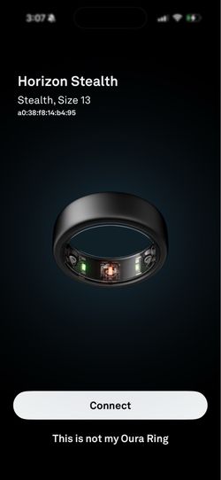 Oura Ring Gen 3 Horizon — Stealth — Size 13 — $110