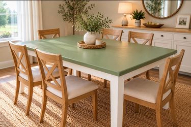 Dining Table – Sage Green & White –TABLE ONLY
