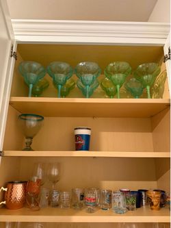 (Set of 10) Plastic Margarita Glasses