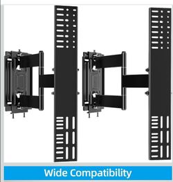 HOME VISION Heavy Duty Full Motion TV Wall Mount Bracket for 48-120 Inch Flat/Curved TVs, 200Lbs Capacity, Low Profile Ultra Slim Design with Swivel/T