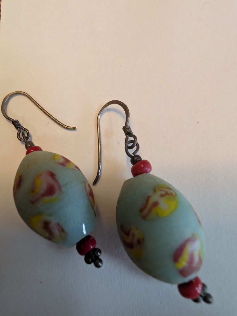 Vintage Glass Bead Earrings
