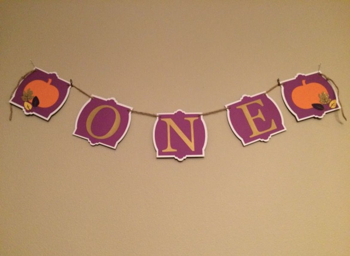 First Birthday Fall Banner