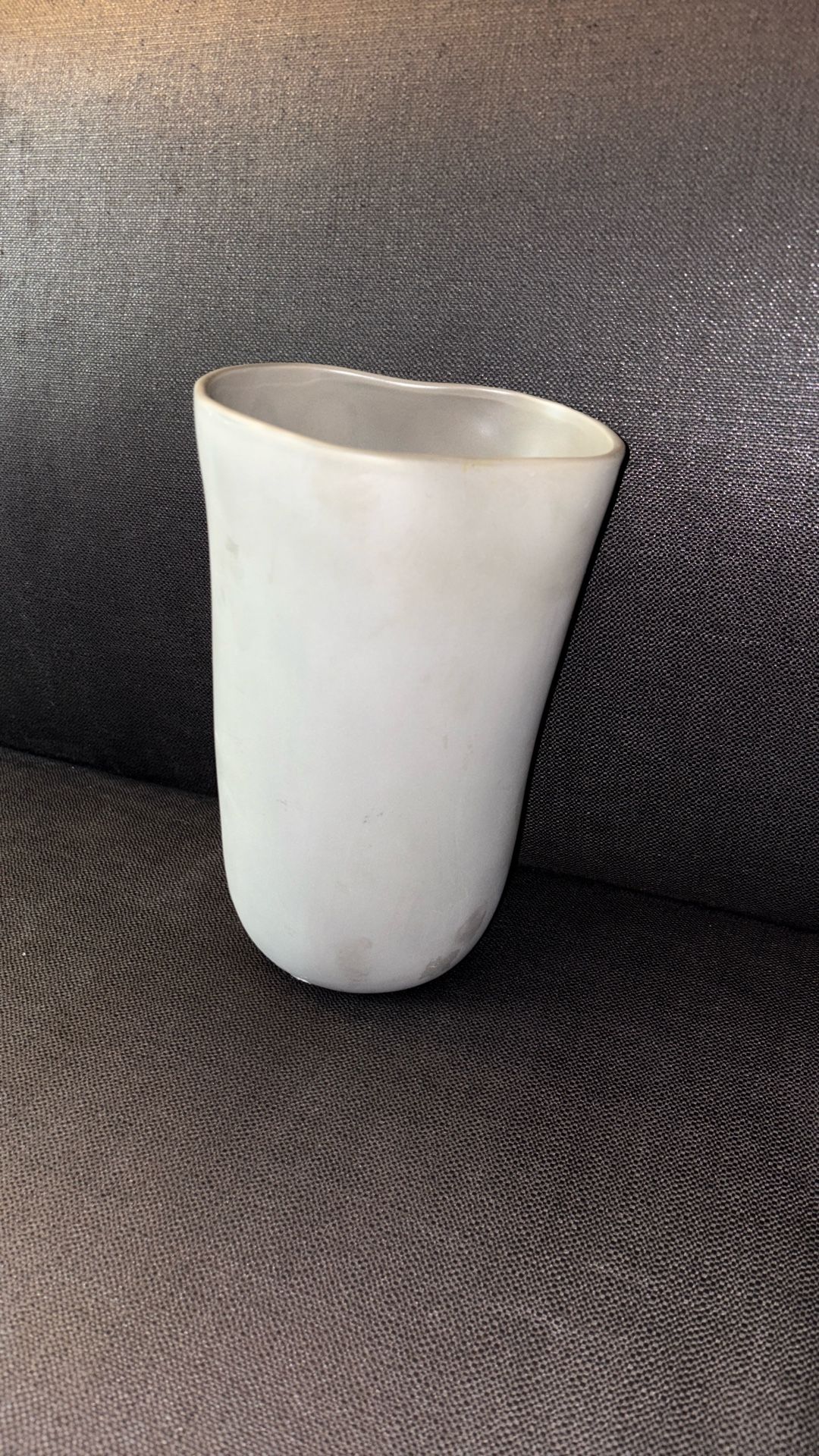 Winston flowers 10 inch ceramic gray vase