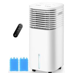 4-IN-1 Portable Air Conditioners, Evaporative Air Cooler w/4 Modes & 3 Speeds, 15H Timer for Smart Auto-off, 2-Gal Tank for 20H Cooling,17FT Remote,No