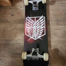 (RARE) Attack On Titan Custom Made Adult Skateboard  (WINGS OF FREEDOM)