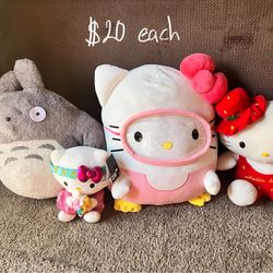 Hello Kitty Plushies 